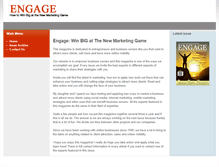 Tablet Screenshot of engagemag.com
